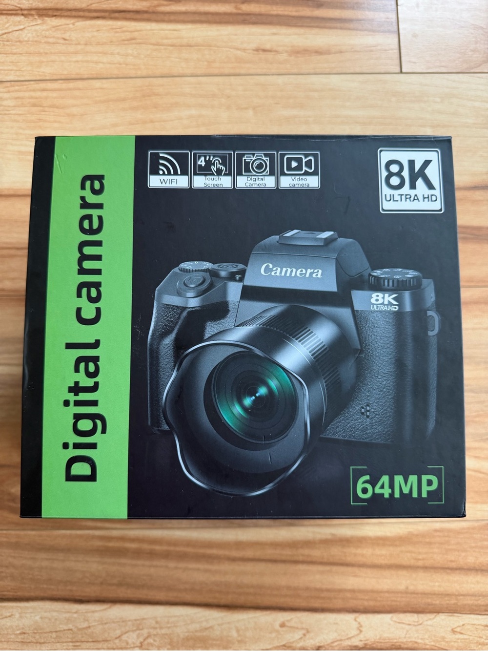 Camera 64MP 8K Ultra HD Digital Camera - Black
